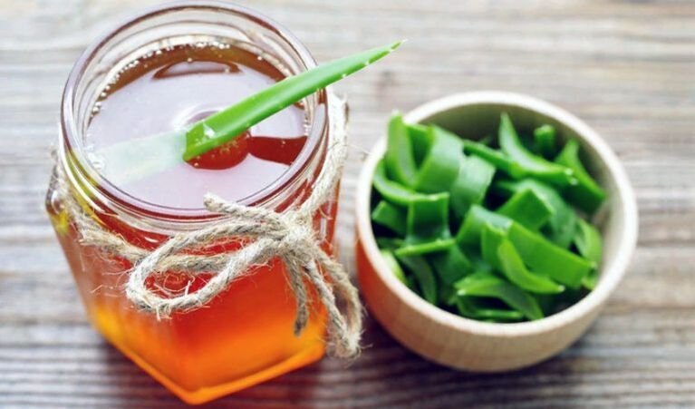 Honig mit Aloe-Saft bei der Behandlung von zervikaler Osteochondrose